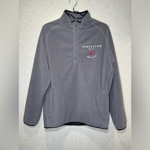 Pendleton Woolen Mills Whisky Logo 1/4 Zip Fleece Sweater “Let’er Buck” Size M